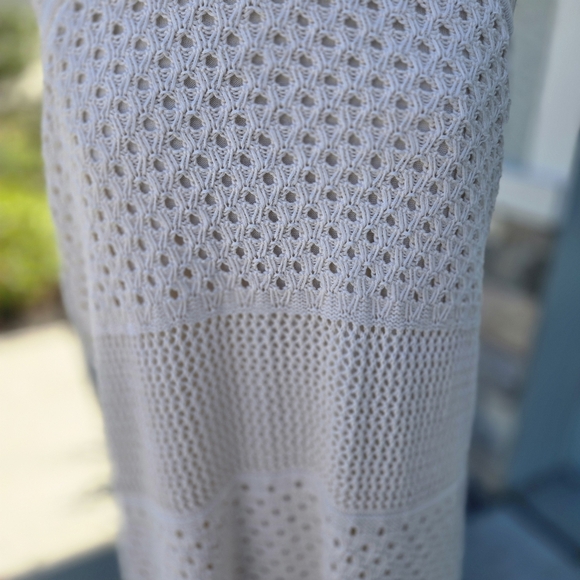 Old Navy NWOT Crochet Halter Midi Dress in Cream, Size XXL - Picture 4 of 8